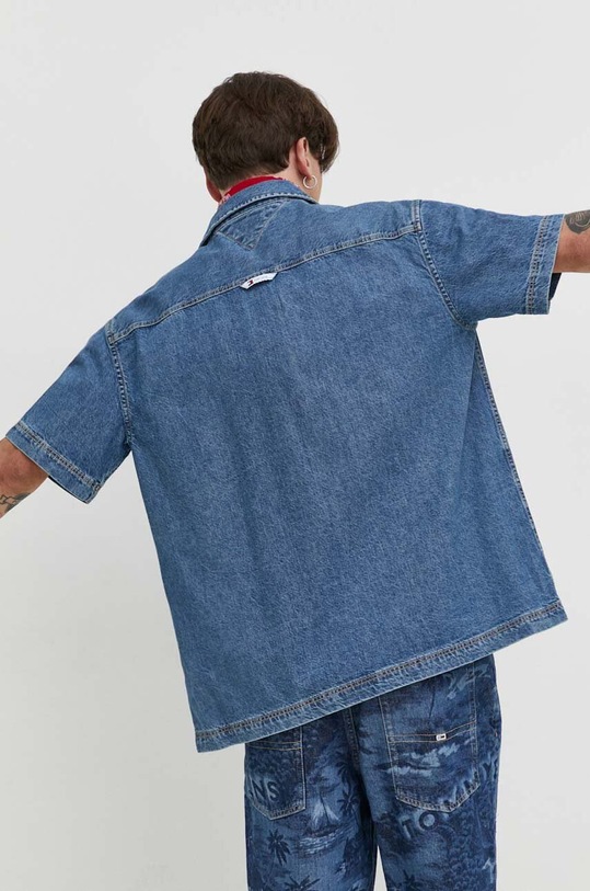 Ρούχα Τζιν πουκάμισο Tommy Jeans DM0DM18957 μπλε