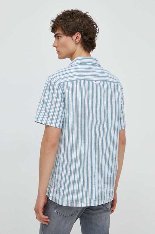 Odzież Tommy Jeans koszula z domieszką lnu DM0DM18961 biały