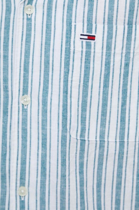 Tommy Jeans koszula z domieszką lnu DM0DM18961 biały