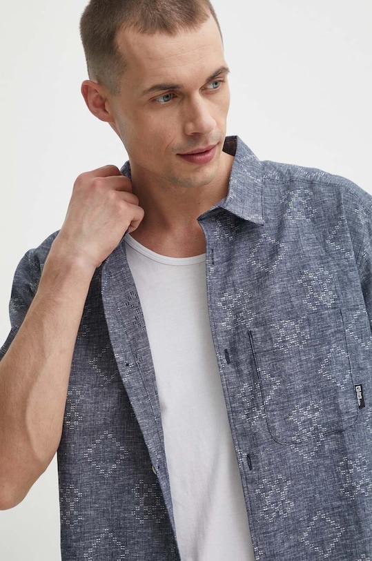 Košeľa Jack Wolfskin Karana modrá 1404021