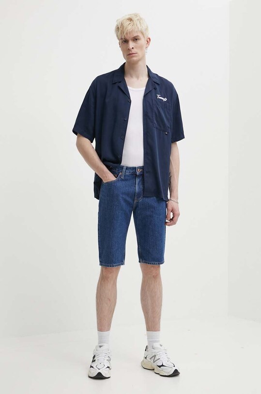 Îmbrăcăminte Tommy Jeans camasa DM0DM18945 bleumarin