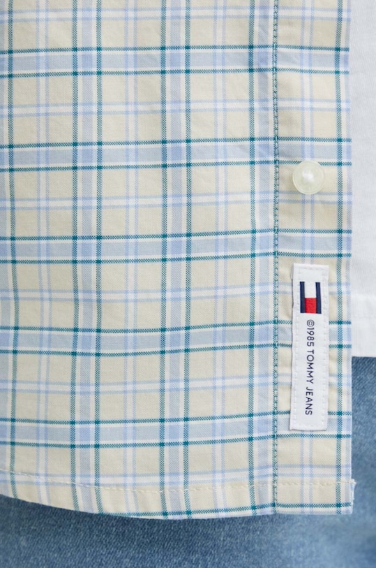 Tommy Jeans koszula bawełniana DM0DM18976 beżowy