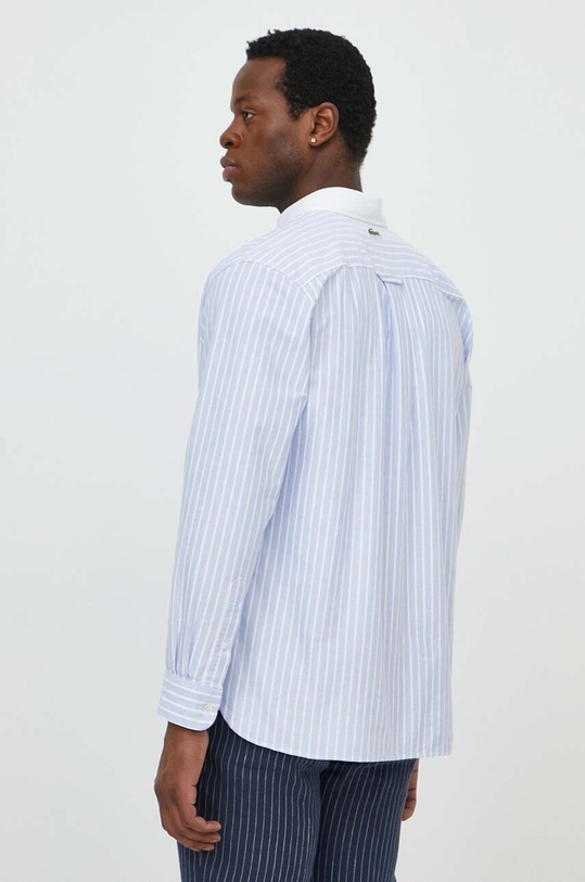 Ρούχα Βαμβακερό πουκάμισο Lacoste CH7610 μπλε