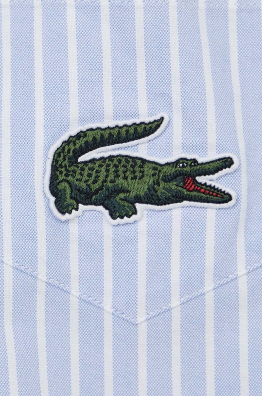 Βαμβακερό πουκάμισο Lacoste CH7610 μπλε