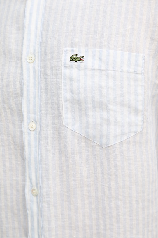 Lacoste košulja od lana za muškarce CH6985 plava