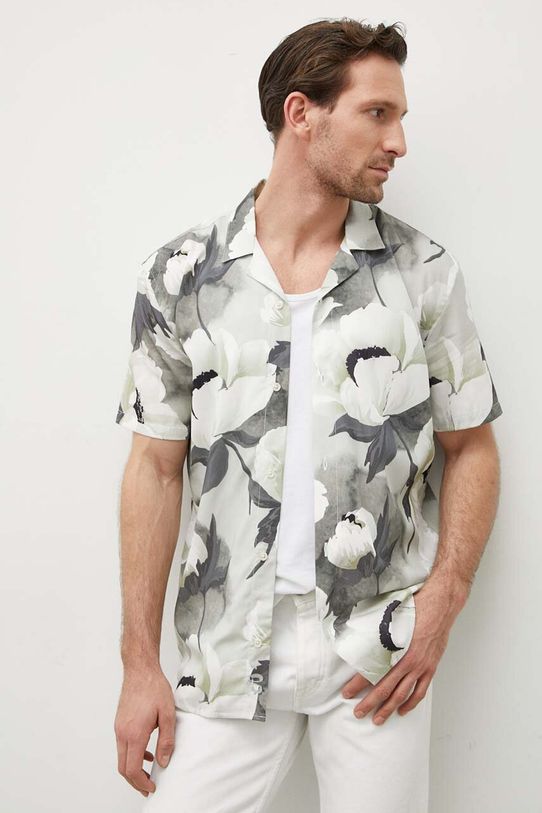 Рубашка Bruuns Bazaar узор зелёный BBM2358