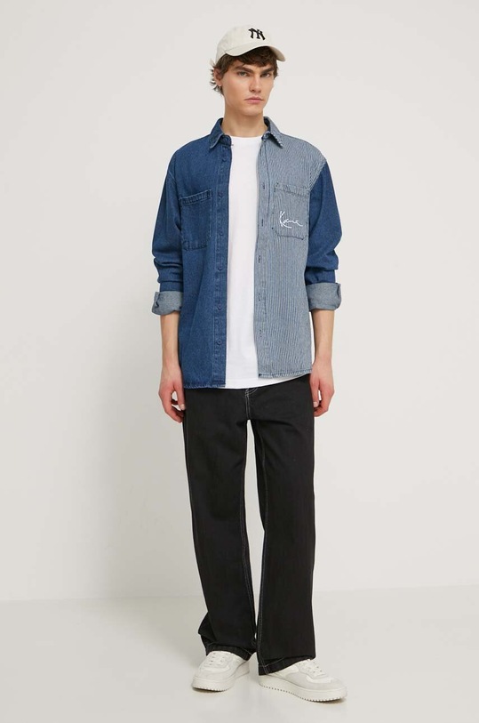 Τζιν πουκάμισο Karl Kani 6023791 μπλε SS24