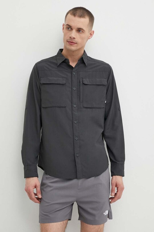 The North Face camasa Sequoia lung gri NF0A4T180C51