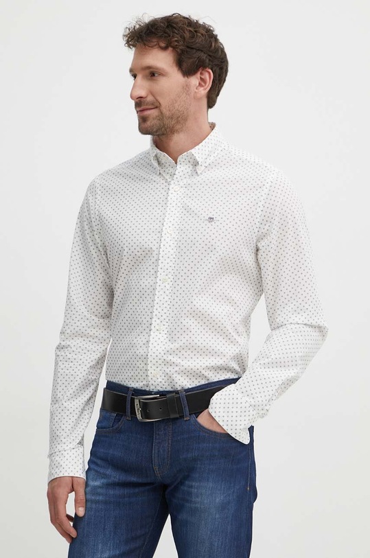 Gant camasa din bumbac 3240119 alb SS24