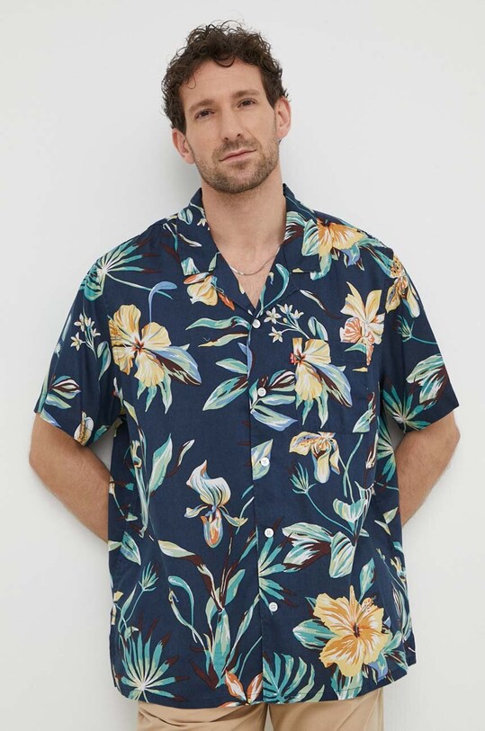 Levi's camasa scurt bleumarin 72625