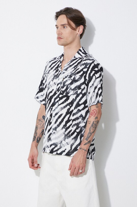 Košile Aries Hibiscus Hawaiian Shirt černá SUAR40108X