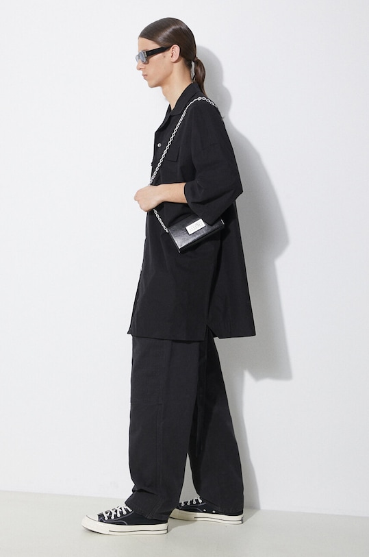 Rick Owens cotton shirt Magnum Tommy Shirt DU01D1290.P.09 black SS24