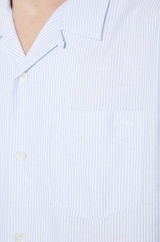 A.P.C. cotton shirt chemise lloyd avec logo COGUH.H12585.IAA