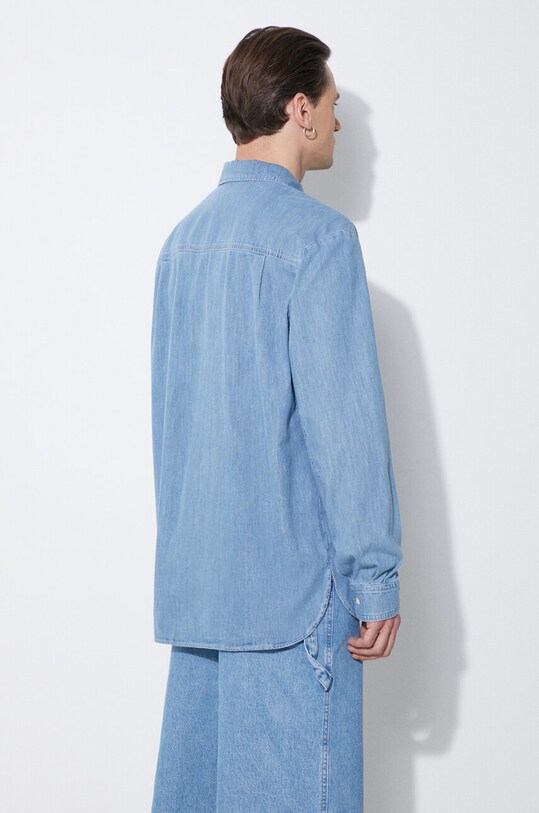 Clothing A.P.C. denim shirt chemise math COGXX.H12584.IAB blue