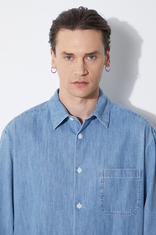 A.P.C. denim shirt chemise math COGXX.H12584.IAB blue