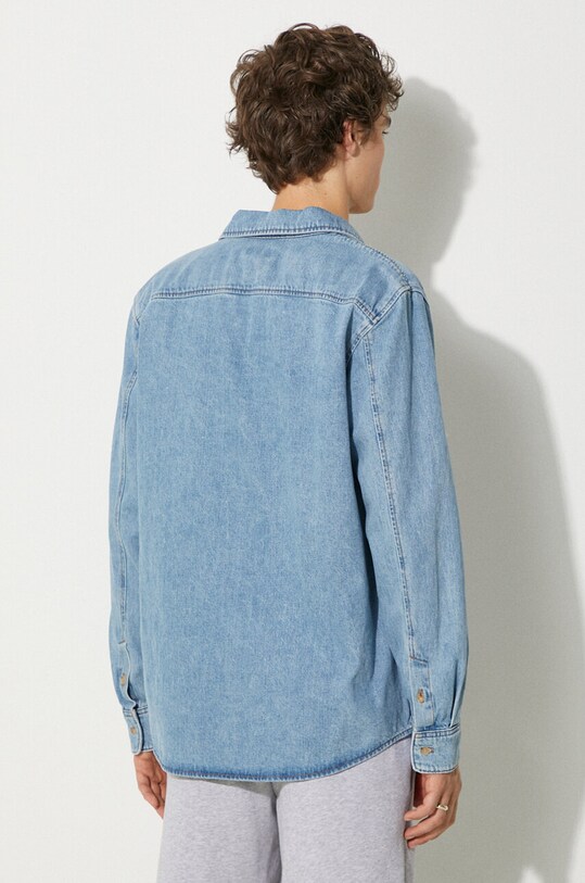 Clothing A.P.C. denim shirt surchemise vittorio brodee COGYH.H02837.IAB. blue
