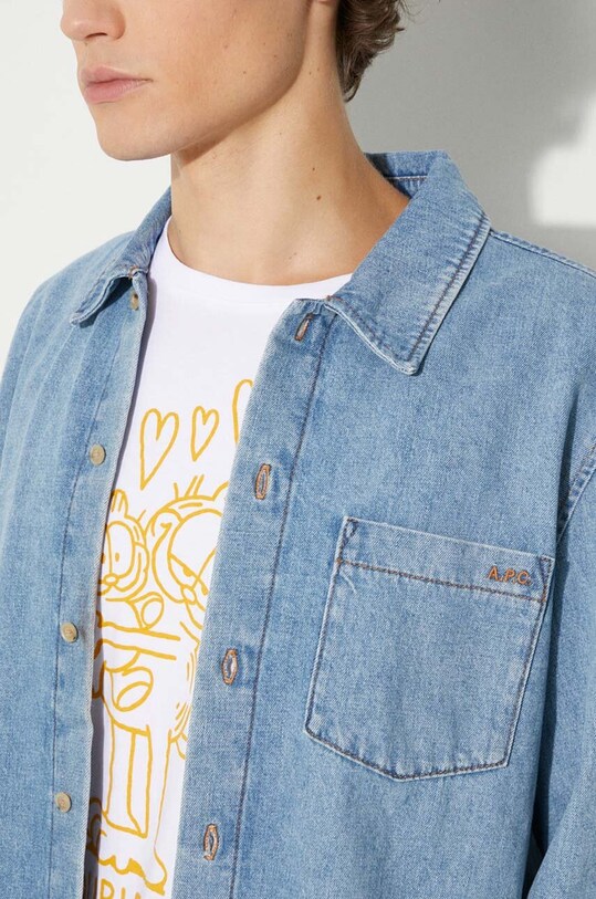 A.P.C. denim shirt surchemise vittorio brodee COGYH.H02837.IAB.