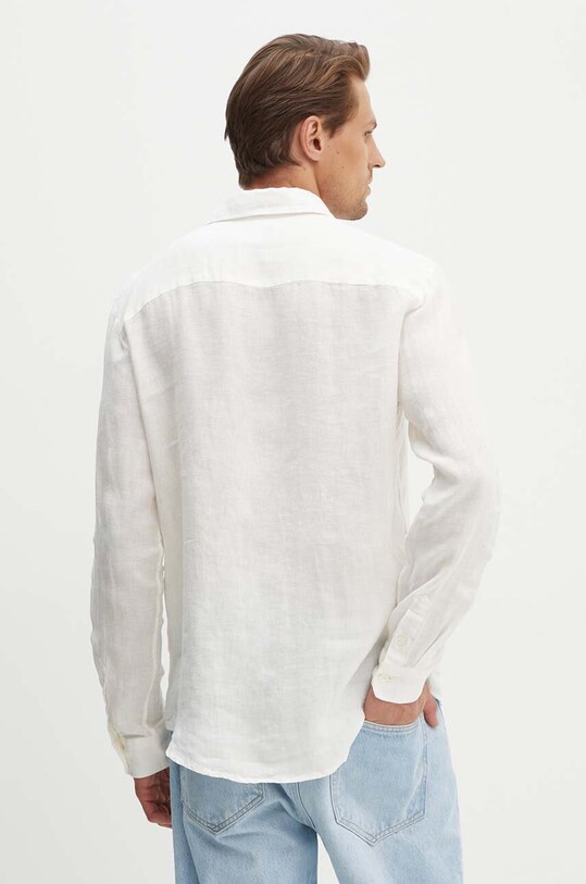 Oblačila Lanena srajca A.P.C. chemise cassel logo LIAEK.H12545.AAC bež