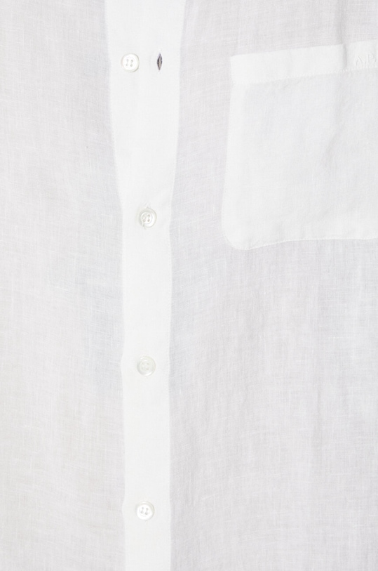 Lanena srajca A.P.C. chemise cassel logo LIAEK.H12545.AAC