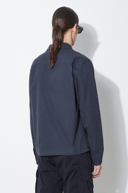 Oblečení Bavlněná bunda C.P. Company Gabardine Buttoned 16CMSH120A002824G námořnická modř