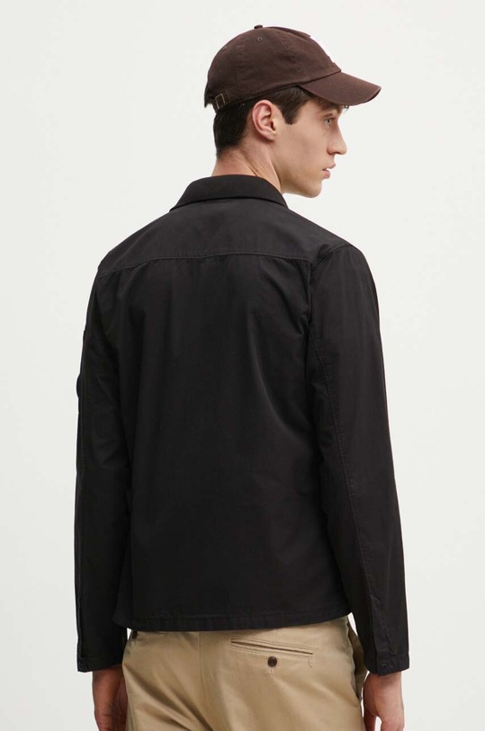 Îmbrăcăminte C.P. Company jacheta de bumbac Gabardine Buttoned 16CMSH120A002824G negru