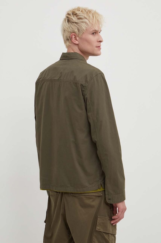 Odzież C.P. Company koszula bawełniana Gabardine 16CMSH121A002824G zielony