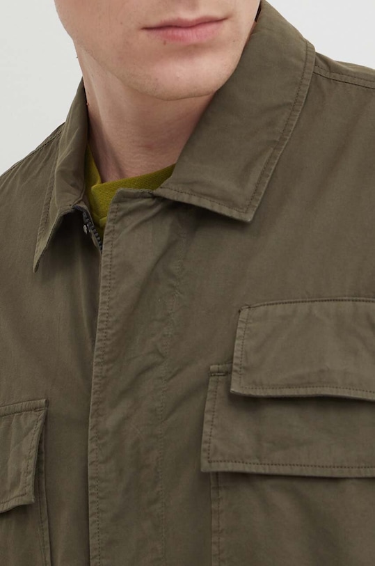 C.P. Company koszula bawełniana Gabardine 16CMSH121A002824G zielony