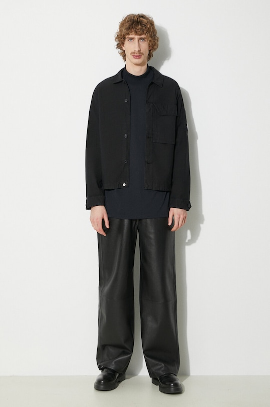 C.P. Company cotton shirt Ottoman 16CMSH153A006406O black SS24