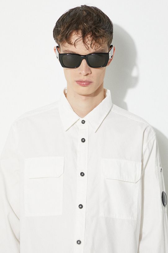 C.P. Company cotton shirt Gabardine Pocket 16CMSH157A002824G white