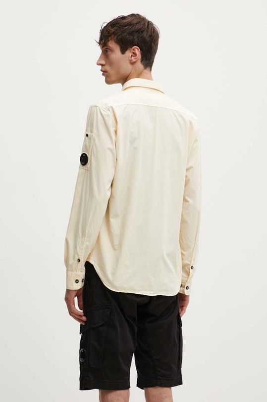 Odzież C.P. Company koszula bawełniana Gabardine Pocket 16CMSH157A002824G beżowy