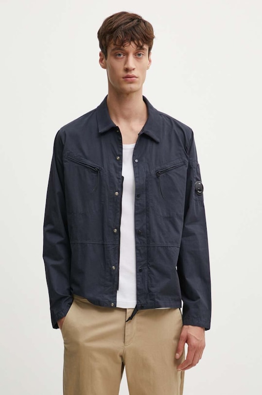 C.P. Company koszula bawełniana Gabardine Pocket zielony 16CMSH157A002824G