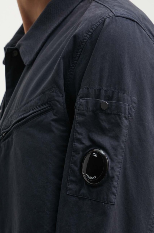 C.P. Company koszula bawełniana Gabardine Pocket 16CMSH157A002824G zielony