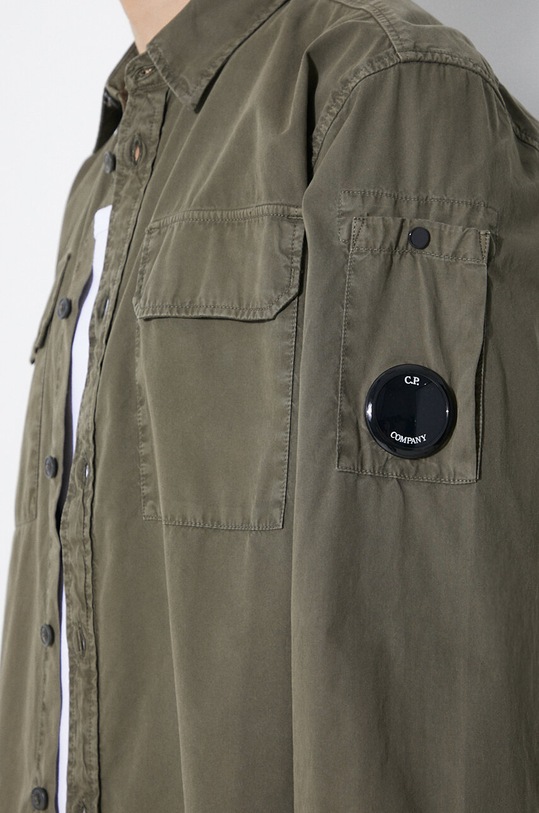 C.P. Company koszula bawełniana Gabardine Pocket 16CMSH157A002824G