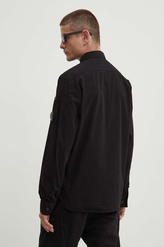 Odzież C.P. Company koszula bawełniana Gabardine Pocket 16CMSH157A002824G czarny