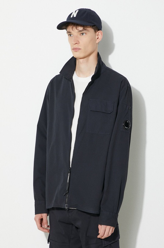 Odzież C.P. Company kurtka Gabardine Zipped 16CMSH158A002824G granatowy