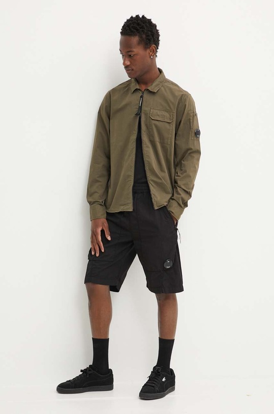 C.P. Company kurtka Gabardine Zipped 16CMSH158A002824G zielony SS24