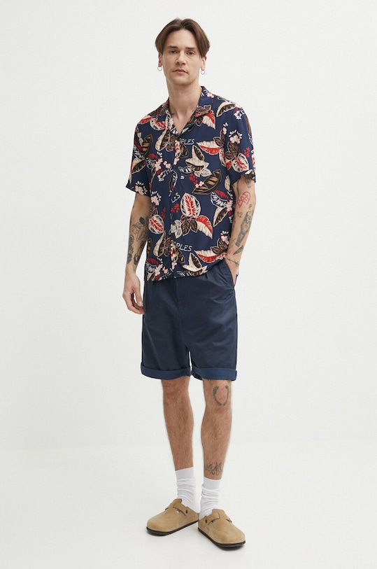 Рубашка The Kooples узор тёмно-синий HCCC28058K