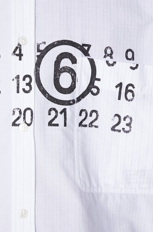 MM6 Maison Margiela koszula bawełniana SH0DT0005 biały