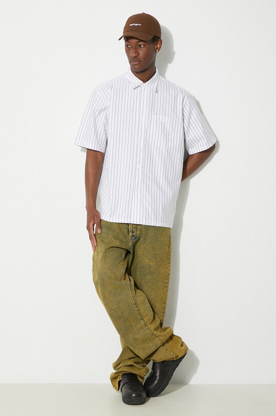 Norse Projects camasa din bumbac Ivan Relaxed Organic N40.0623.8022 verde SS24
