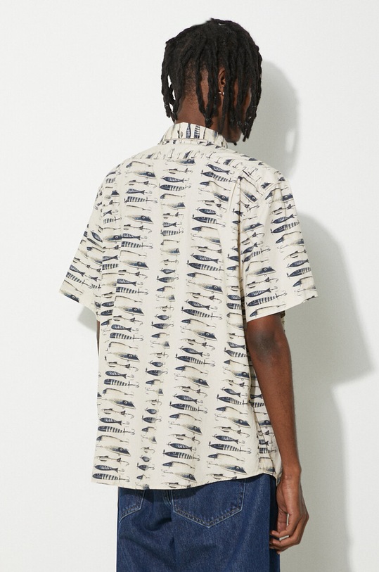 Odzież Filson koszula bawełniana Washed SS Feather FMCAM0007 beżowy