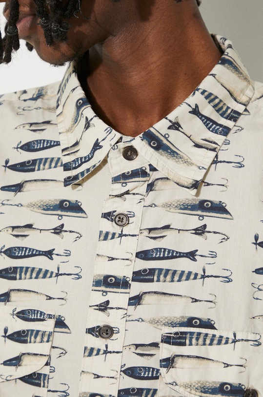 Filson koszula bawełniana Washed SS Feather FMCAM0007