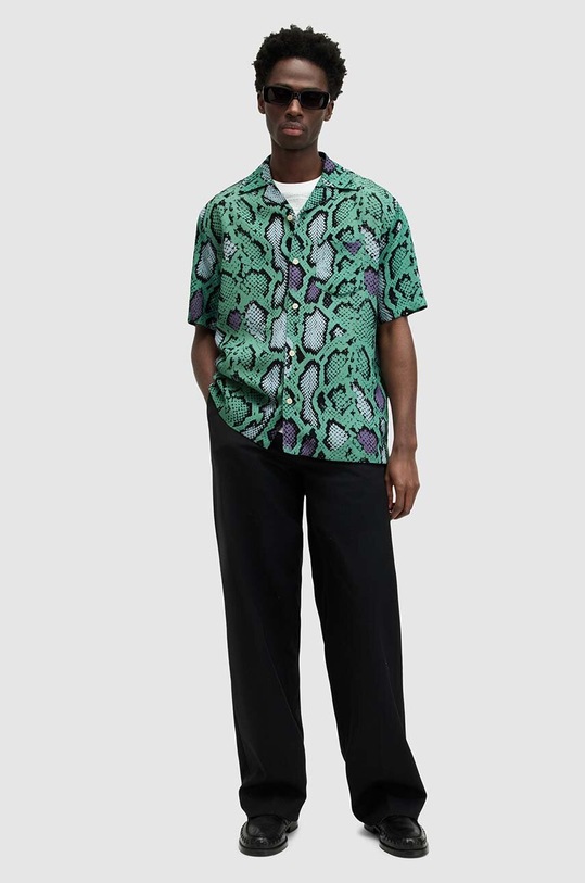AllSaints koszula SERPENZ SS SHIRT MS564Z multicolor