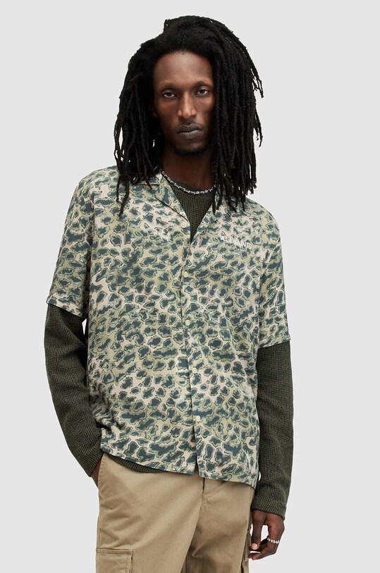 Рубашка AllSaints UNDRGRND CM SS SHIRT MS578Z мультиколор SS24