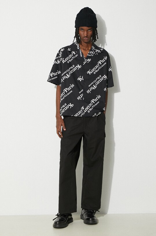 Kenzo cotton shirt by Verdy SS Shirt FE55CH1119P4.99 black SS24