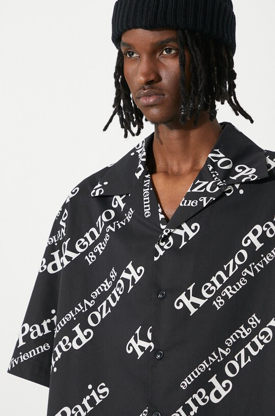 Kenzo cotton shirt by Verdy SS Shirt FE55CH1119P4.99 black