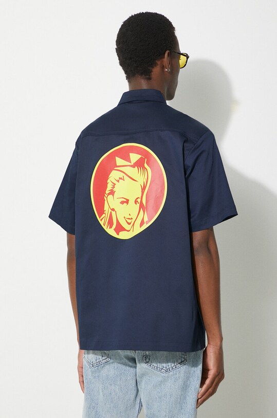 Одежда Рубашка ICECREAM Waitress Camp Collar Shirt IC24117 тёмно-синий