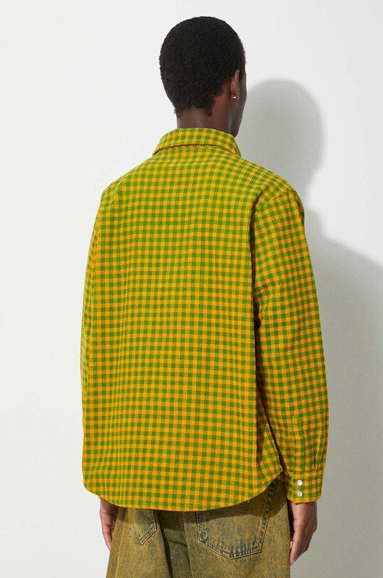 Abbigliamento ICECREAM giacca camicia Corduroy Check IC24119 verde