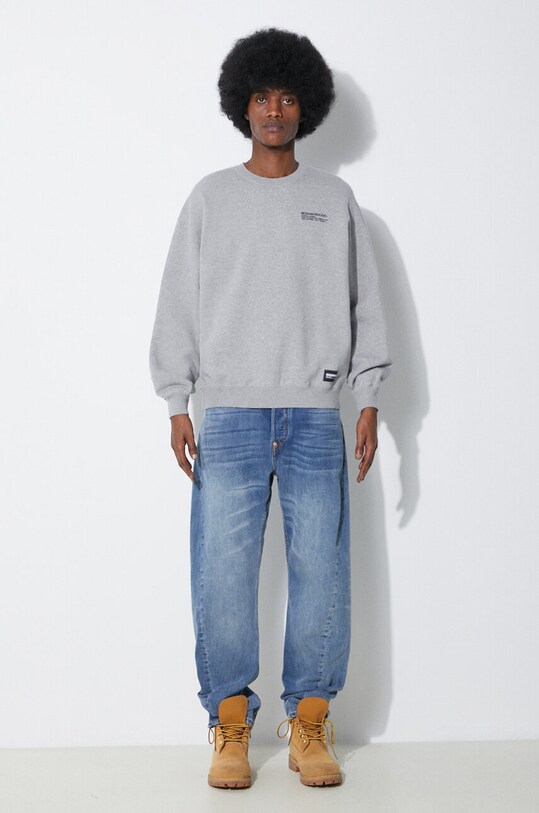NEIGHBORHOOD felpa in cotone Plain 241FPNH.CSM01 grigio SS24