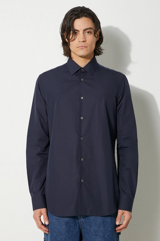 Paul Smith cotton shirt cotton navy M1R.800P2.L00050