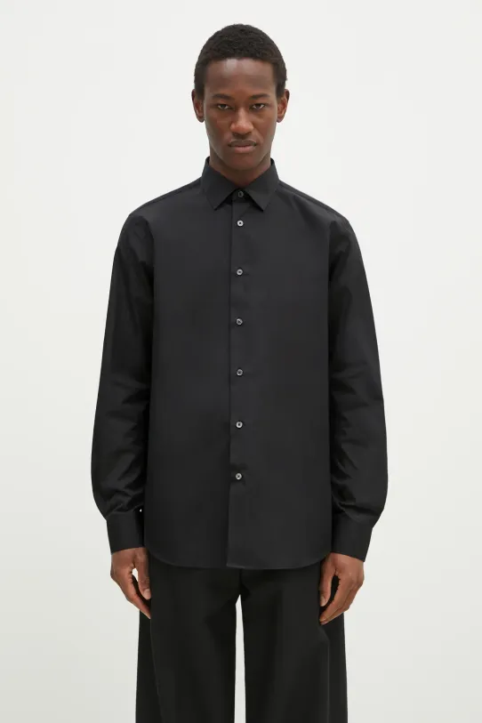 Paul Smith koszula bawełniana gładkie czarny M1R.800P2.L00050